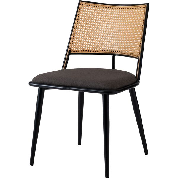 チェア ダークグレー （約W49×D57×H78×SH46cm） 完成品