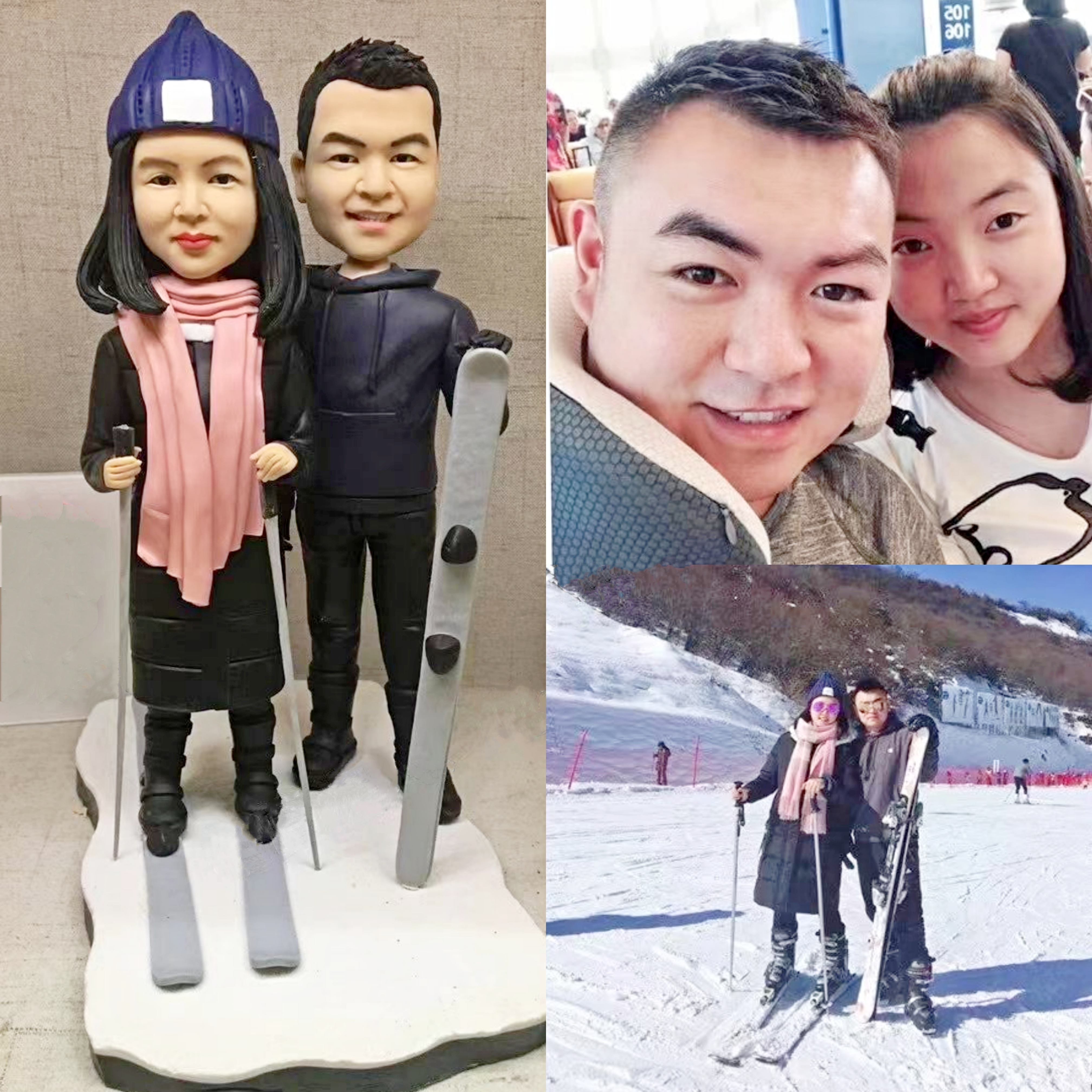 【オーダーメイド】3D肖像画 似顔絵 人形 フィギュア 結婚祝い 周年記念日 カップル 彼氏 彼女 夫婦 両親 贈呈品 記念品