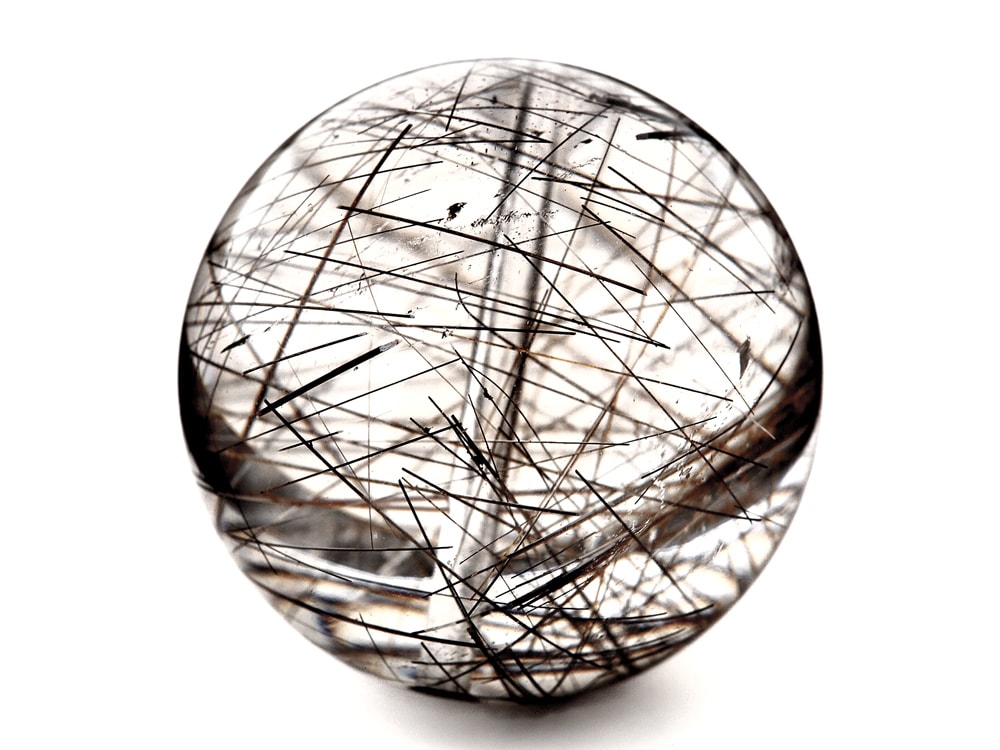 「1点もの 現品」 1粒売り ブラックルチルクォーツ 20mm パワーストーン バラ売り 天然石 パワーストーン ばら売り ビーズ 穴あき 1玉売り アクセサリー パーツ ハンドメイド z416-m