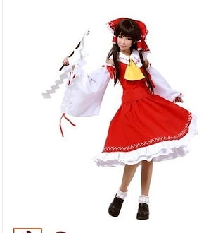 Amazon | [SHOSTYY] 東方緋想天/博麗霊夢コスプレ衣装(男女共用