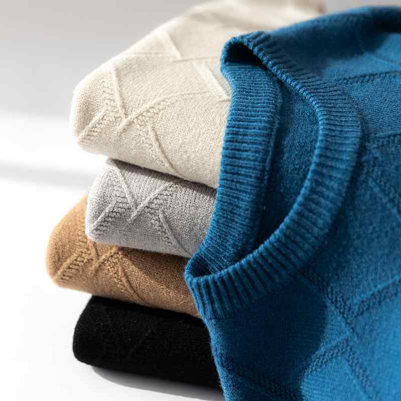 ファッション 服 オシャレ カワイイ シンプル 大カワイイ サイズ 婦服 秋 セーター 韓国 スタイル プルオーバー ラウンドネック ウール レイヤリング