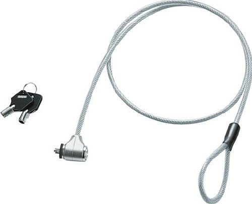 （まとめ買い）パソコンロックキット 一体型鍵式 ワイヤー直径5mmx1m EAS-L42 [x3]