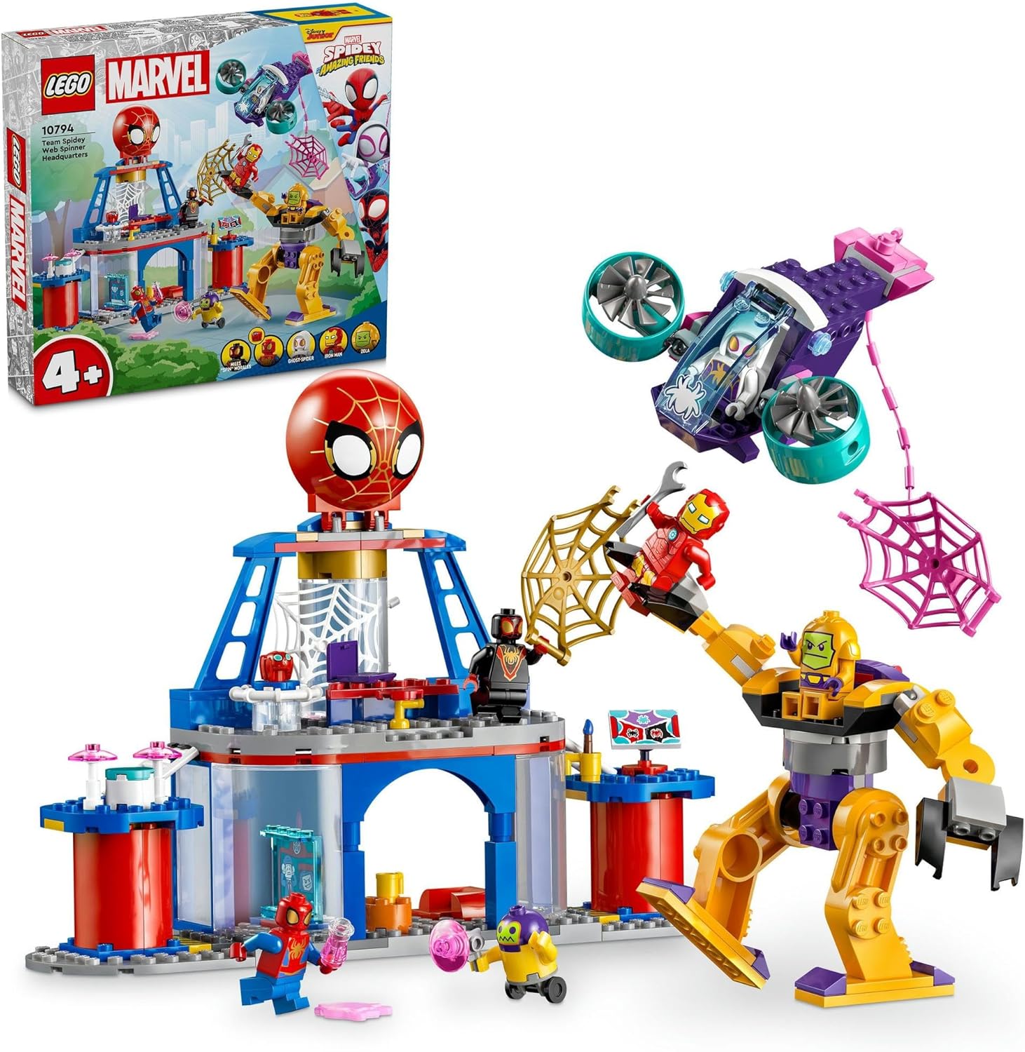 レゴ LEGO マーベル スパイディとすごいなかまたち チーム スパイディ:ウェブスピナーひみつきち 10794 おもちゃ