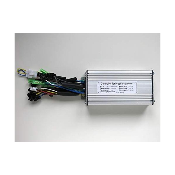 TorqueTech Ebike Sensorless Brushless Motor Controller DC 36V/48V 500W 9-FET 20A KT Square 並行輸入品