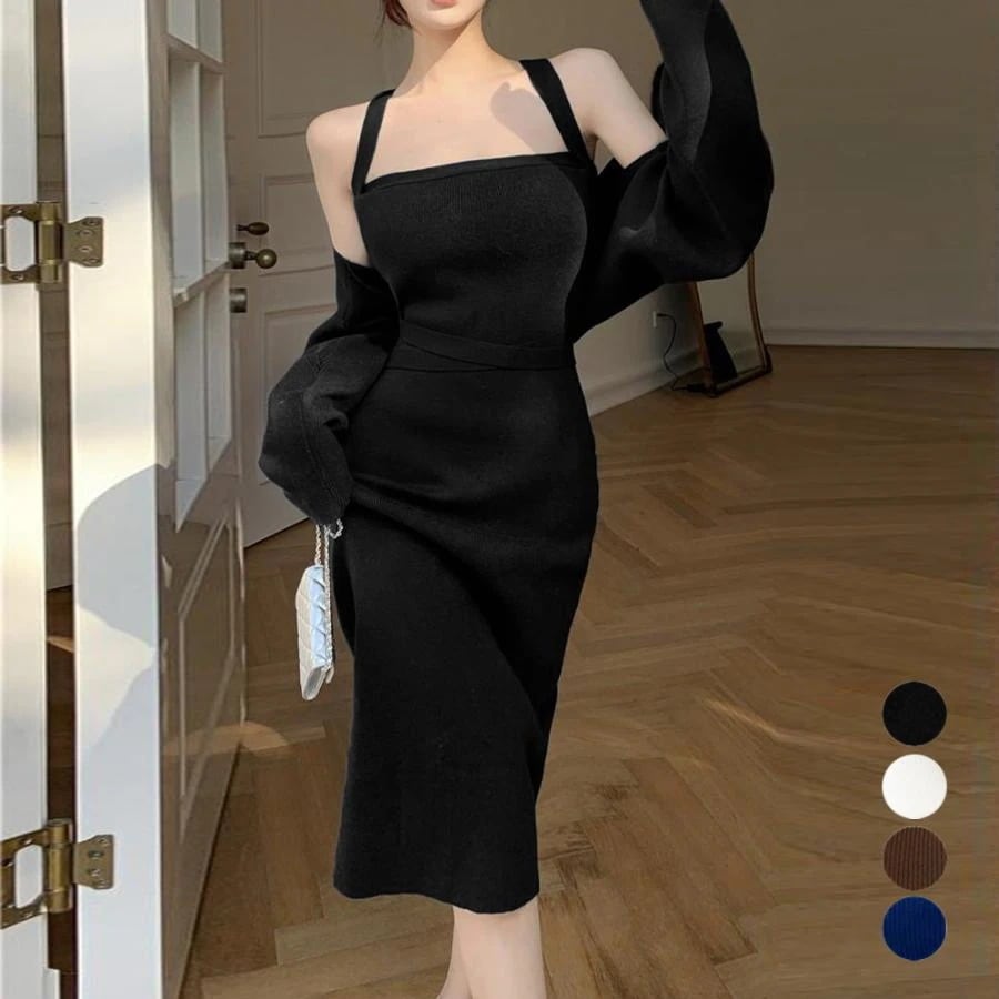 秋冬韓国 セットアップ ニットワンピース 7,304円