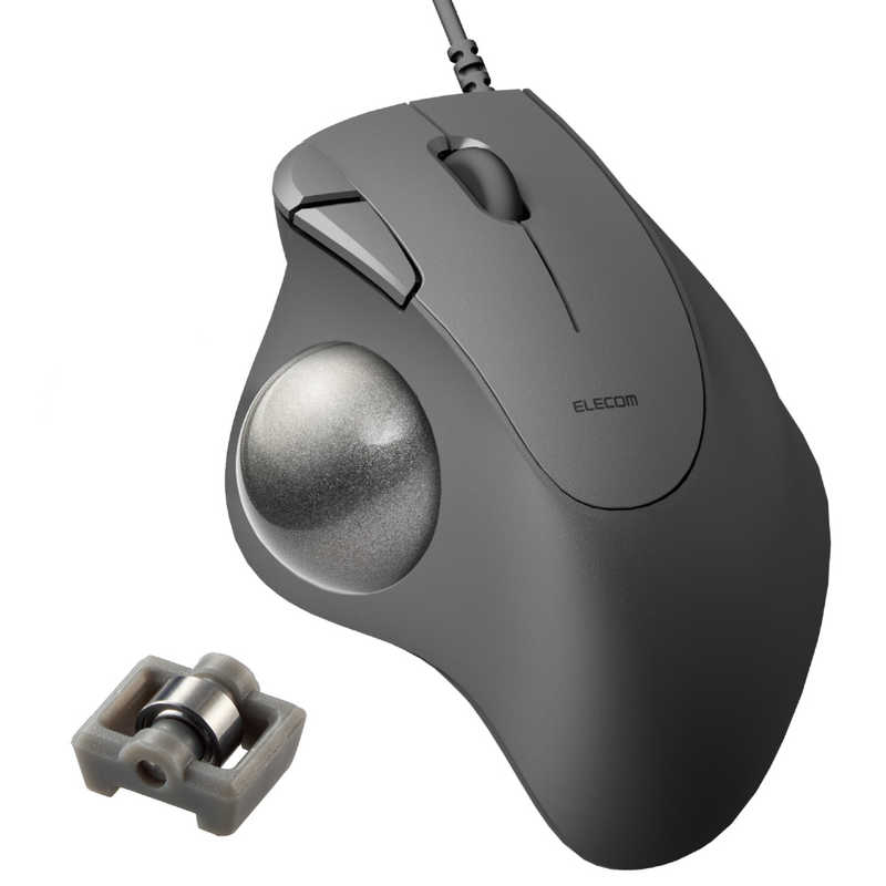 エレコム　ELECOM　マウス トラックボール IST ベアリングモデル [IR LED /有線 /5ボタン /USB] ブラック　M-IT11URBK