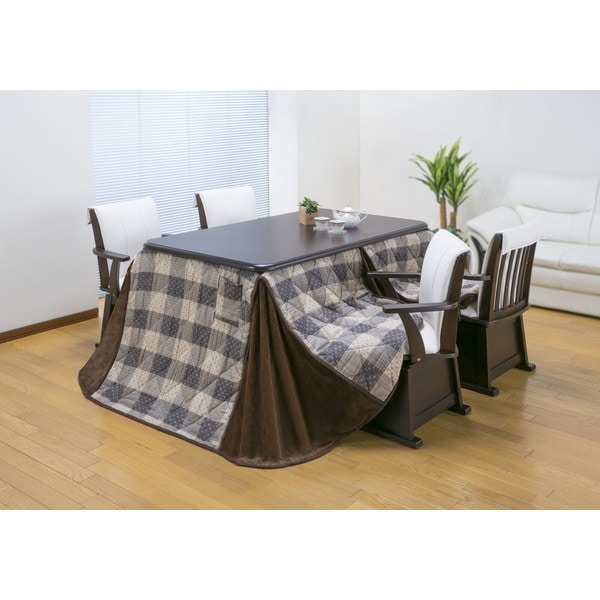 こたつ セット ダイニング こたつテーブル＋布団セット 13580 03978 ブラウン メーカー直送