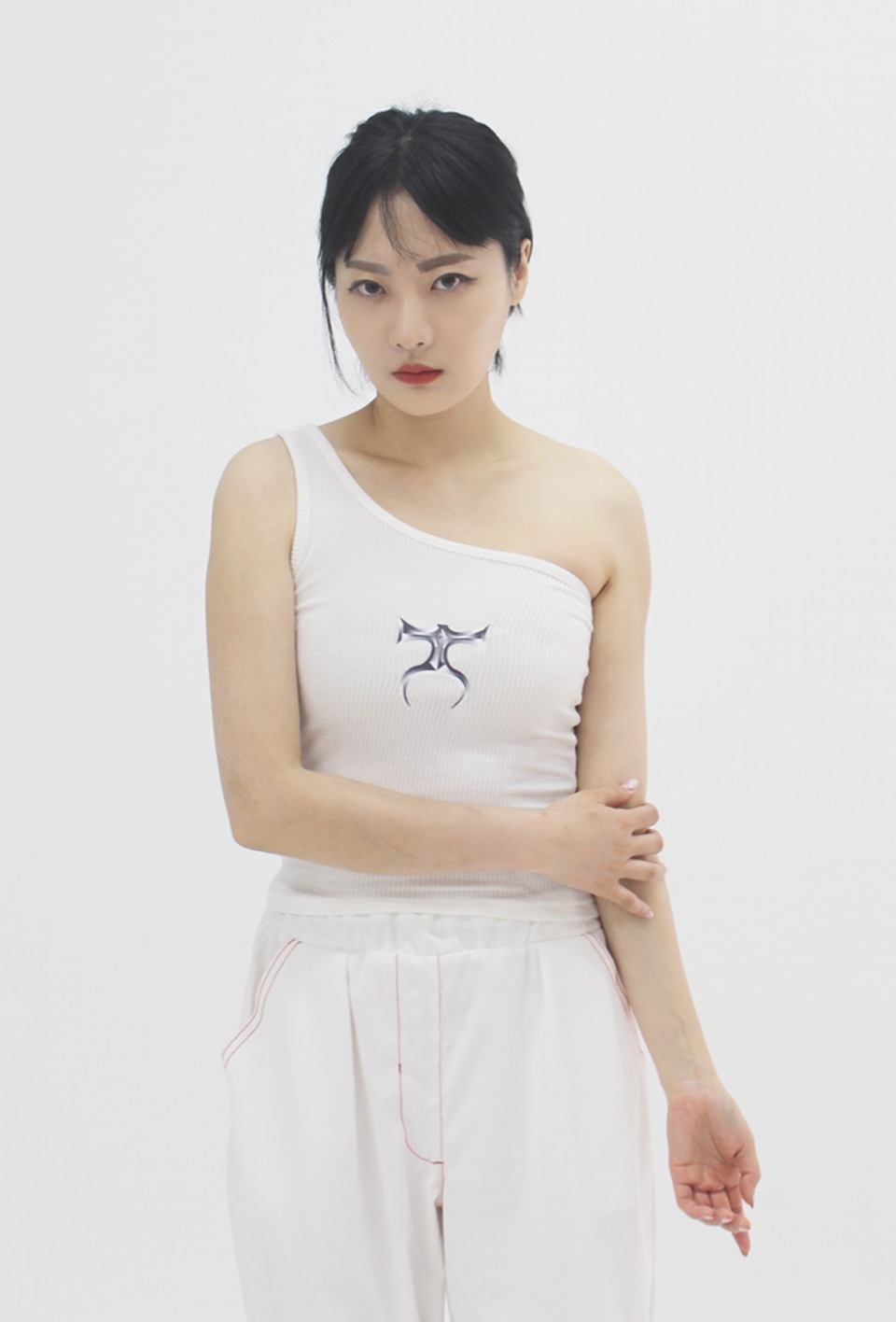 ロゴアンバルスリーブトップ(WHITE)