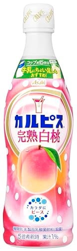 他サイト： アサヒ飲料 カルピス 完熟白桃 470ml×12本 [希釈用]の商品画像