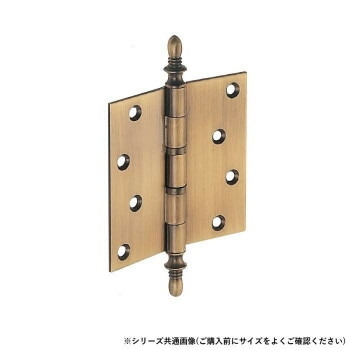 シロクマ キャノン二管丁番（左） 102x102 金 BS-102L