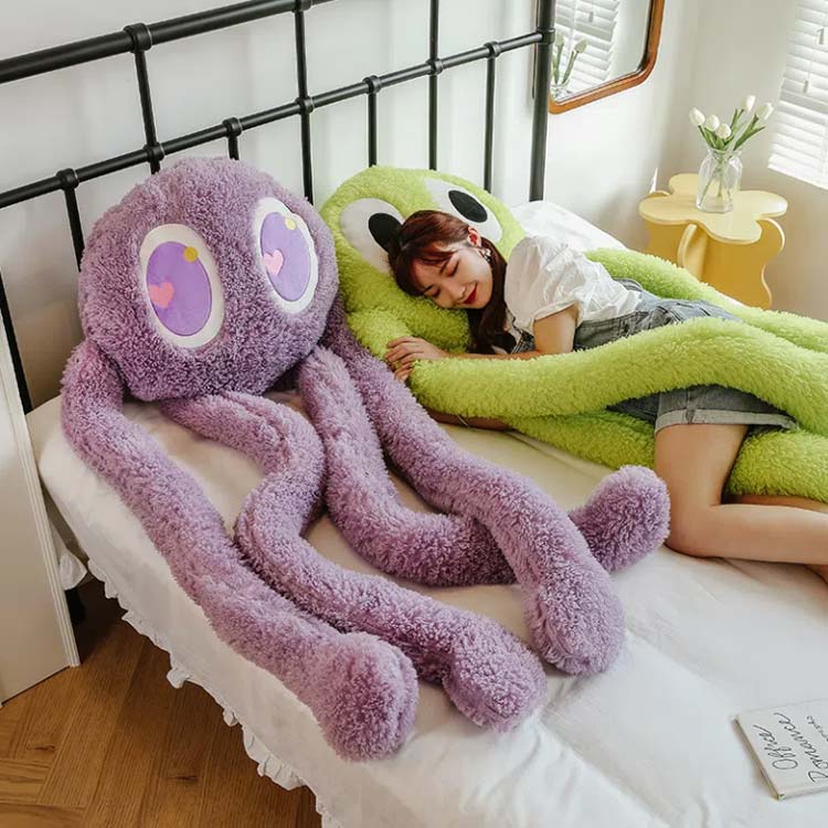 ぬいぐるみタコかわいいおもちゃ200cm横向き寝抱き枕抱きまくら1l00cm巣ごもりビッグ特大昼寝まくらおしゃれ動物プレゼントギフト贈り物癒し柔らかいおうち時間クッション