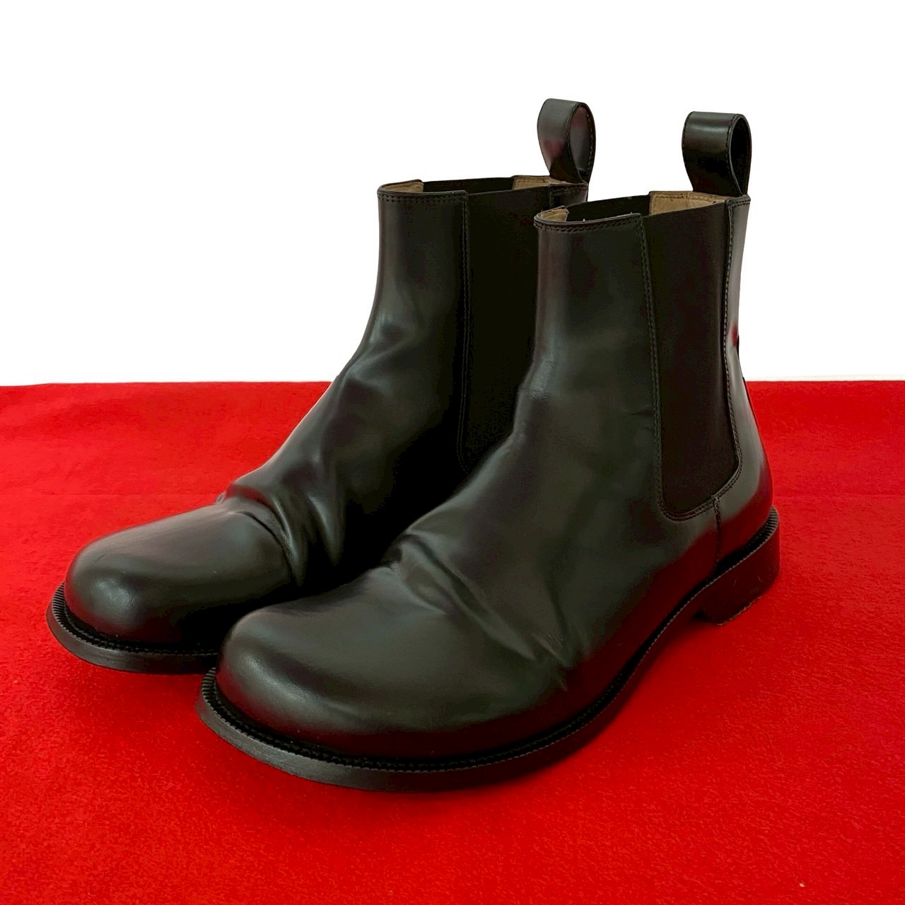 テラ チェルシーブーツブーツ レザー ブラック 72001