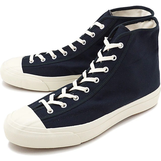 ファインバルカナイズド ジム クラシック ハイ D.NAVY [54320925] 日本製 靴 12,100円