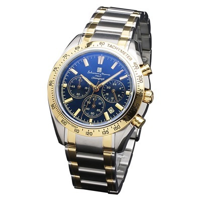 サルバトーレマーラ 腕時計 クロノグラフウォッチ SM18106-SSBLGD エスケイインターナショナル