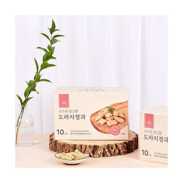 チョウンナレ 一口コンゴ キキョウジョングァ 60グラム 10個入り 조은나래 한입콩고물 도라지정과 60그람 10개입