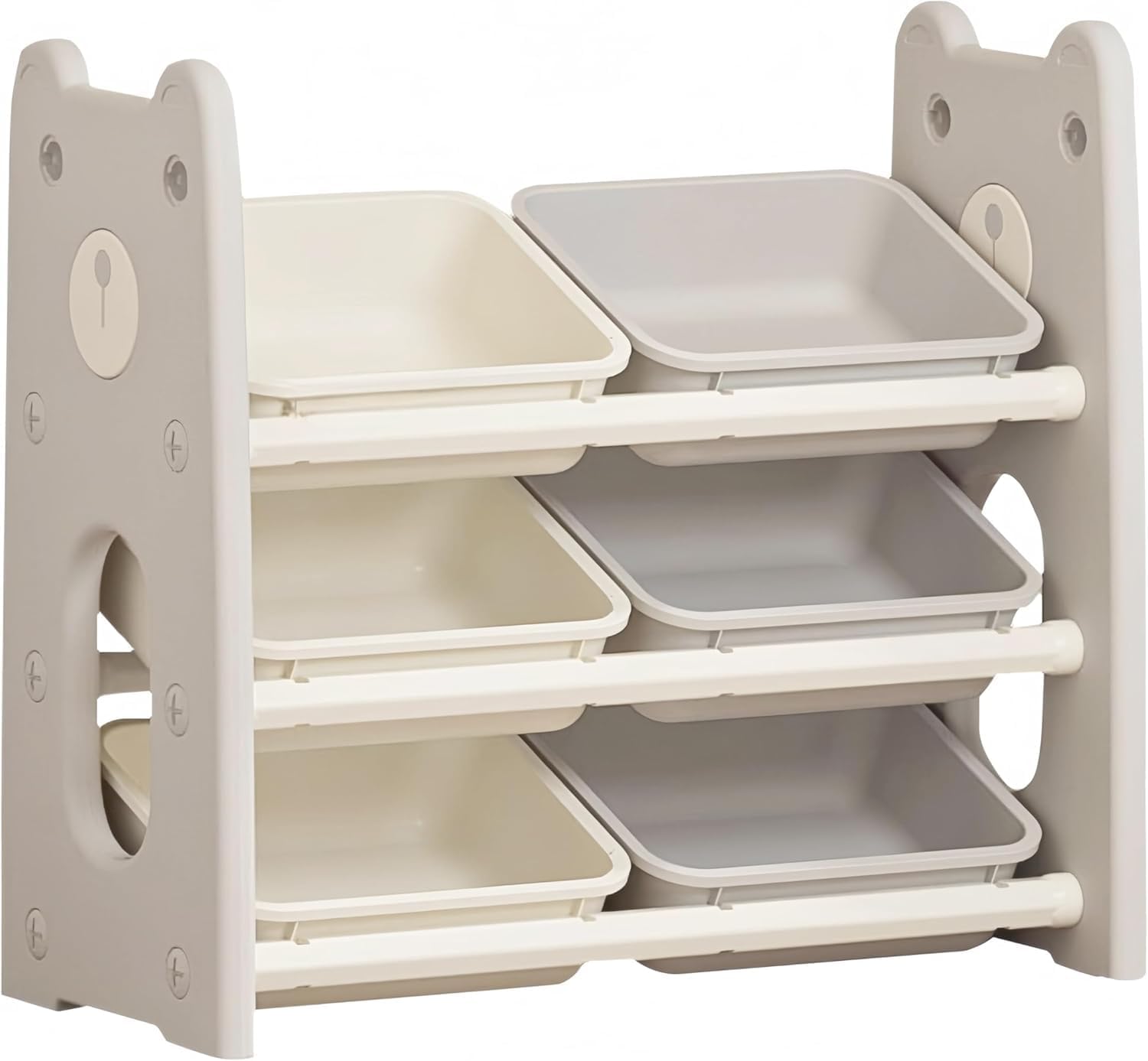 OSJ おもちゃ ラック 収納 子供部屋 ボックス 絵本棚 大容量 3段