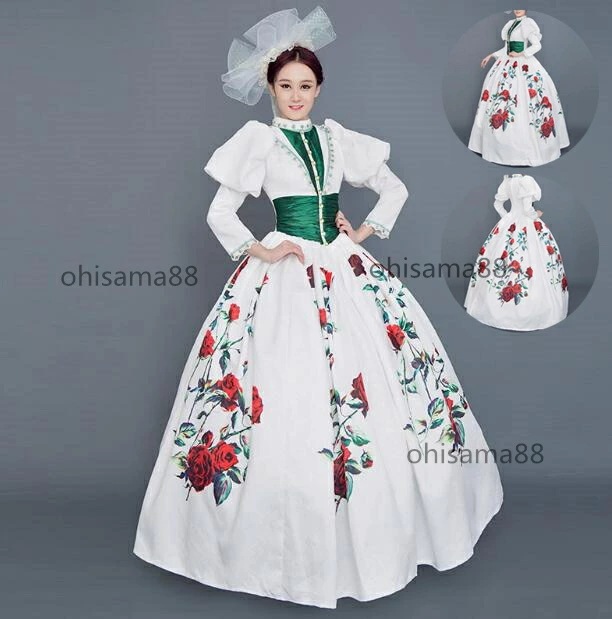 破格値宮廷ドレス 演出服 オペラ声楽 舞踏会 貴族ドレス 高級感 ヨーロッパ風 ロングドレス 可愛い プリンセスドレス パーティードレス ステージ衣装 貴婦人ドレス お嬢様 ワンピース 中世貴族風 ハ