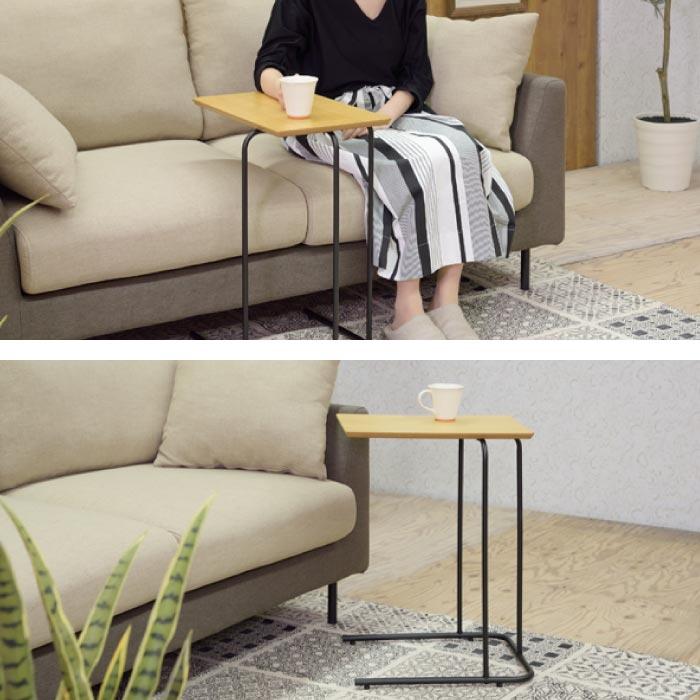 東谷 アーロン サイドテーブル ナチュラル END-222NA 新生活 引っ越し 新居　インテリア 北欧 モダン ナチュラル テーブル 机 サイドテーブル ソファサイド ベッドサイド