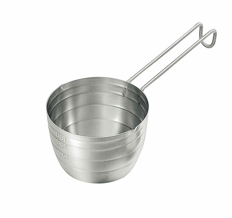 （まとめ買い）日本メタルワークス 18-8IKD抗菌 湯煎計量カップ 200cc [x3]