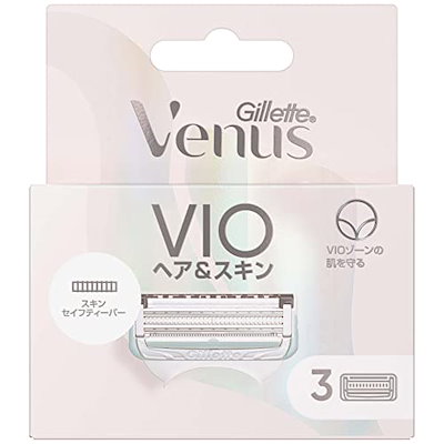 他サイト： ジレット ヴィーナス VIOヘア&スキン 女性用 カミソリ 替刃3個入の商品画像