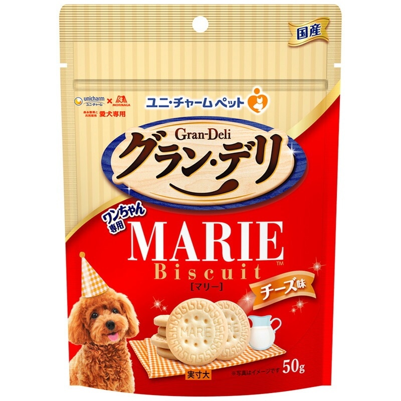（まとめ買い）グラン/デリ ワンちゃん専用マリービスケット チーズ味 50g 犬用おやつ [x14]