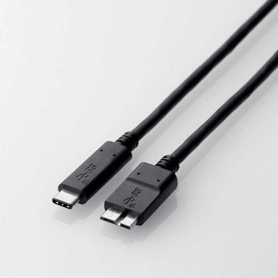 他サイト： エレコム USB3.1ケーブル C to microUSB3.0 B 3A 0.5m USB3CMB05NBKの商品画像