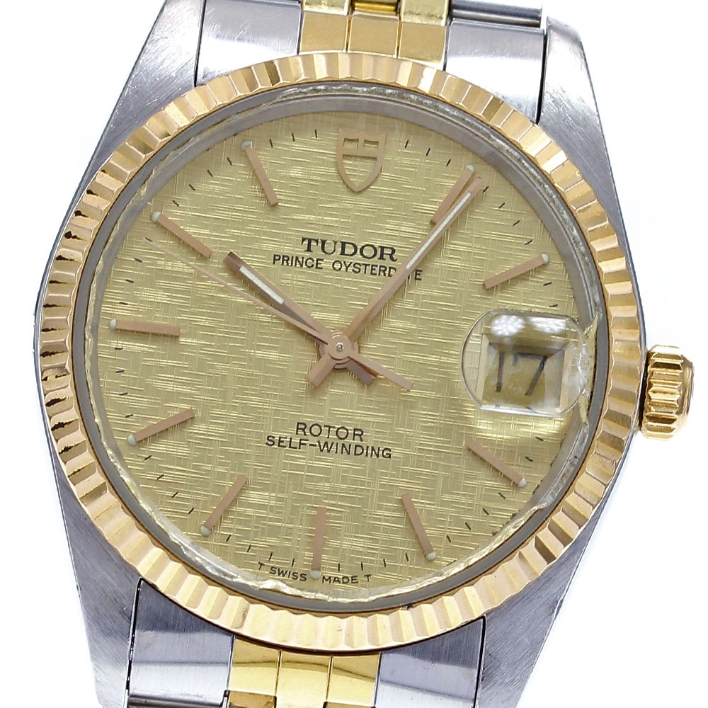 チュードル TUDOR 74033 プリンス オイスターデイト YGベゼル 自動巻き メンズ _822008【中古】