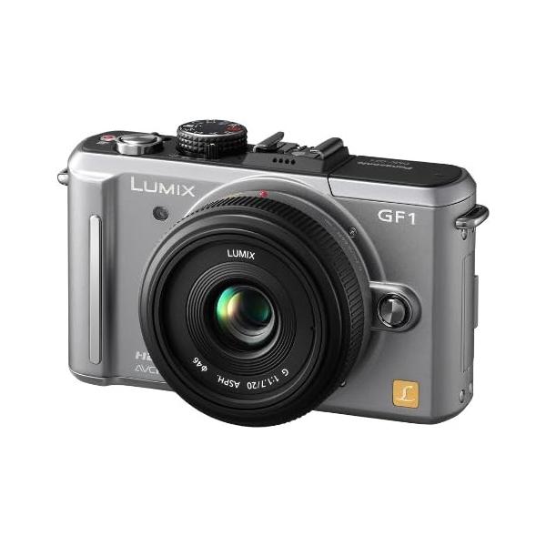 【中古】パナソニック ミラーレス一眼カメラ/レンズキット(20mm/F1.7パンケーキレンズ付属) ブレードシルバー DMC-GF1C-S