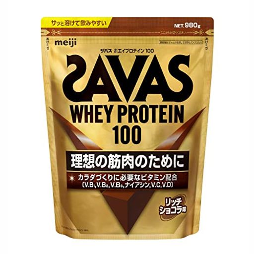 ザバス(SAVAS) ホエイプロテイン100 リッチショコラ味 980G 明治