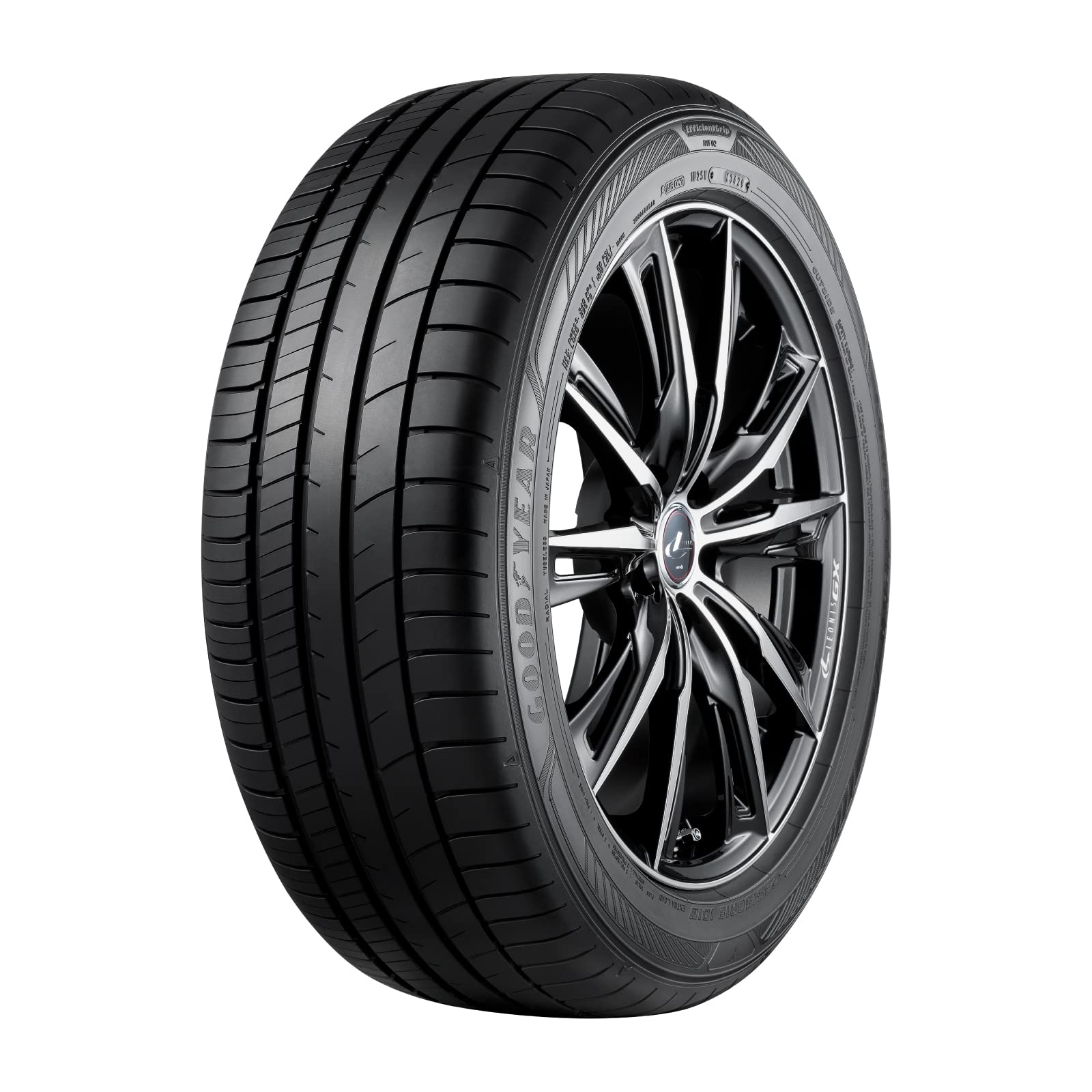 グッドイヤー(GOODYEAR) サマー ミニバン用 215/45R17 91W XL EfficientGrip RVF02 タイヤのみ・ホイールなし 1本 05605154