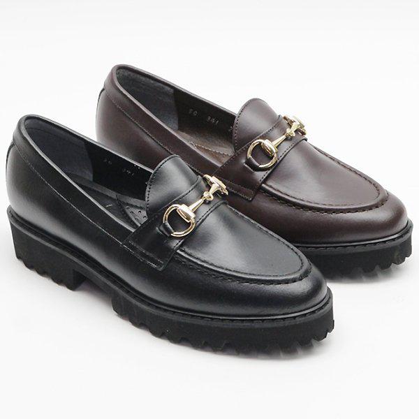 革ゴールドチェーン 女性 レディース ローファー フラット 4cm sy341_P347416434 9,776円