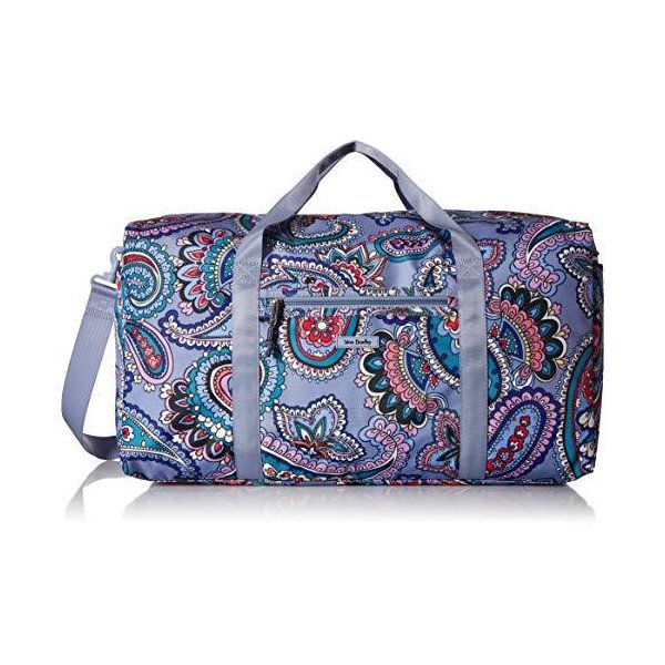 Vera Bradley Women s Lighten Up Large Travel Duffle Bag， Kona Paisley 並行輸入品