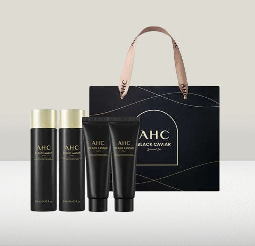 【公式】ブラックキャビア トナー＋ローション＋クリーム スペシャルスキンケアギフト3点セット贅沢な潤いとハリを与えるエイジングケアセット