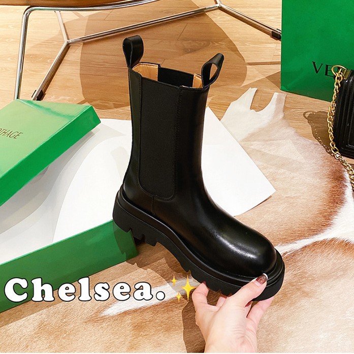 【人気のブーツを厳選】レディース 牛革製 新作 裏起毛 プラットフォーム チェルシーブーツ インソール内增高 マーティンブーツ イギリス風 ニーハイブーツ韓国ファッション