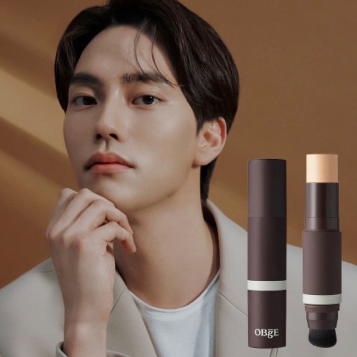 [3カラー]ナチュラルカバー ファンデーションクッション スティックファンデーション13g SPF50+,PA++++ 3in1 (1号アイボリー/2号ベージュ/3号サンド)