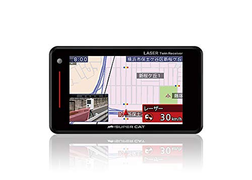 YupiteruユピテルGS103(または同等品LS300)レーザー光受信対応/レーダー式移動オービ