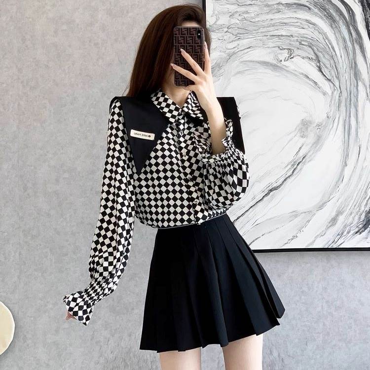 トップス シャツ ブラウス ミディ丈 ビッグカラー セーラーカラー 袖あり 長袖 ボリューム袖 襟付き 前開き 大人可愛い きれいめ シンプル カジュアル 大人 上品 お洒落 大人女子 こなれ感 ガー