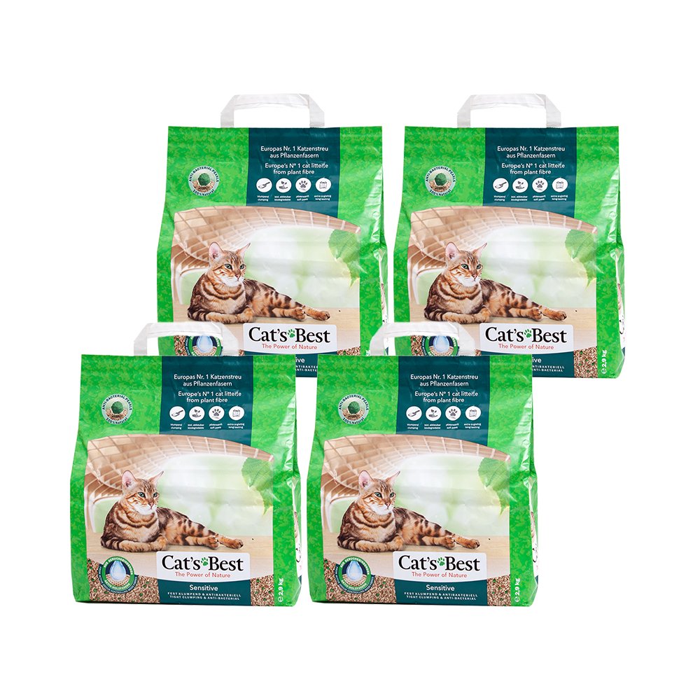 猫砂　レッテンマイヤー　キャッツベスト　固まる木のネコ砂　センシティブ　８ＬX４袋　ＣＲＣ30―14―30―20―00