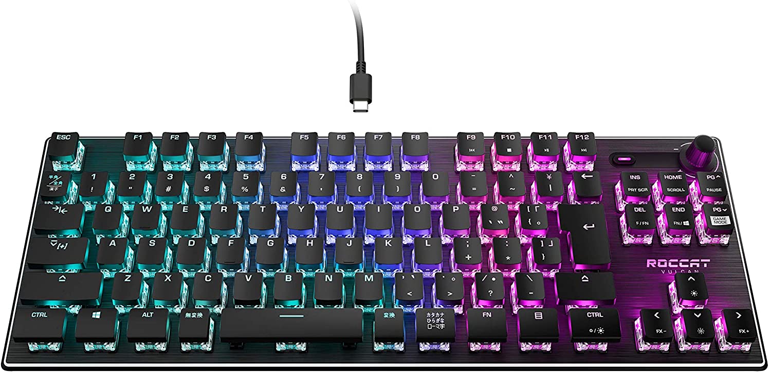 【本日限定価格】 ROCCAT ROC-12-285 ドイツデザイン 国内 テンキーレス 赤軸相当
