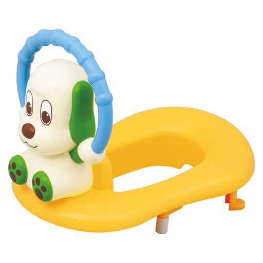 ワンワンの補助便座 ( ハンドル付き ) トイレトレーニング ( 洗いやすい / 転倒防止 ストッパー 付き ) 男の子 女の子 いないいないばあ