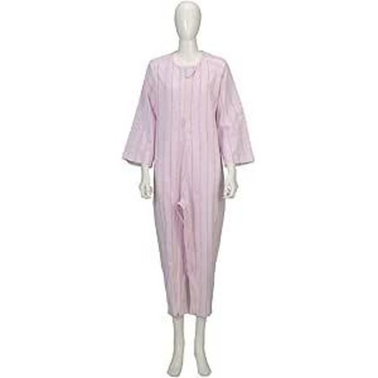 竹虎 ソフトケアねまき両開きファスナー薄手 ピンク 大きいサイズ 105884・L