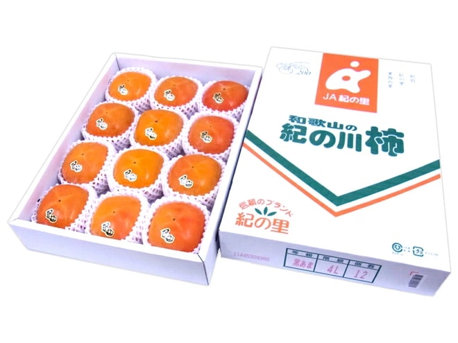 和歌山産 =紀ノ川柿 黒あま= 10-16玉 約3.5kg 化粧箱 予約 10月中旬以降