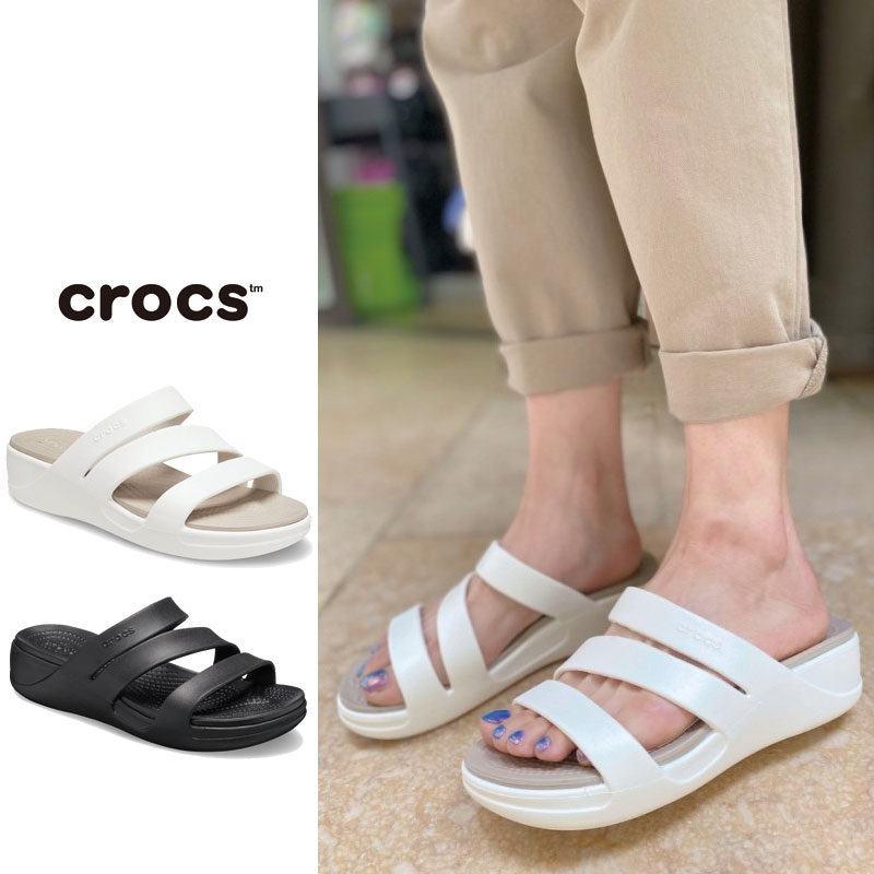 [CROCS] 206304 Monterey Strapy Wedge W クロックス 夏 サンダル スライドサンダル レディース メンズ 韓国ファッション