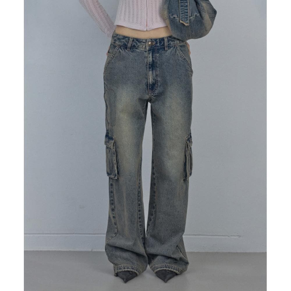 スカルプター Acid Cargo Jogger Pants Vintage Tint SC24S403B