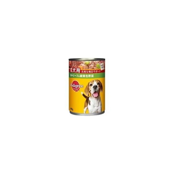【1ケース】【お取り寄せ対象品】マース ジャパンリミテッド Pedigree ペディグリーチャム スタンダード ざく切りビーフ&野菜 400g*24個