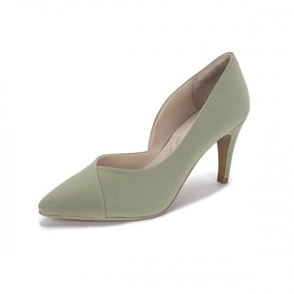 AK原州店 女性 シルクサテン ヒール ドレス パンプス 靴 9CM 3色 422102