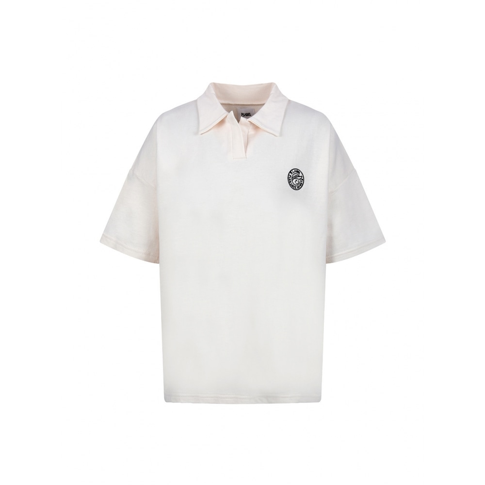 P LABEL P LABELフリーカラーネック半袖TシャツMZ3ME180 CRM