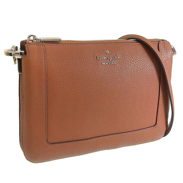 ケイトスペード バッグ レディース ショルダーバッグ アウトレット レザー ブラウン レナ ダブルコンパートメント クロスボディ lena dbl comp cb KH430-200 KATE SPA