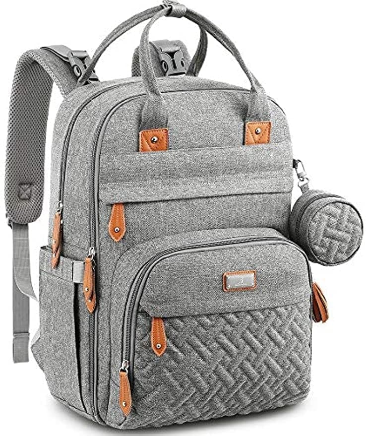 おむつバッグ バックパック 赤ちゃんのおむつ替えバッグ 多機能 防水 旅行用バックパック