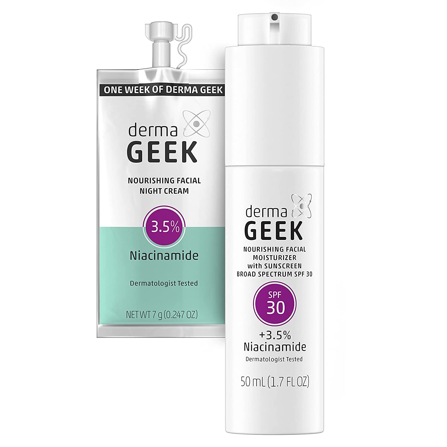 dermaGEEK保湿ギフトセット紫外線カットワイドスペクトルSPF301.7FLOZ+3.5%